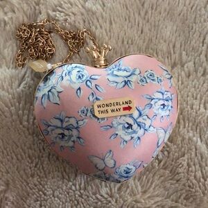 Alice in wonderland theme clutch bag